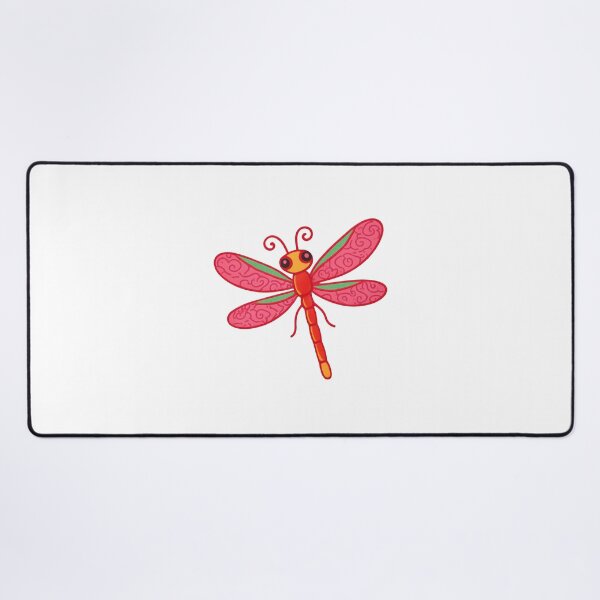 Item preview, Folk Art Dragonfly Illustration Poster designed and sold by LaFabricaArt.
