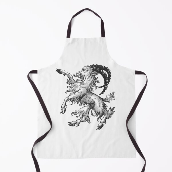 Item preview, Medieval Ram Drawing, Heraldic Art designed and sold by HawthorneFlame.
