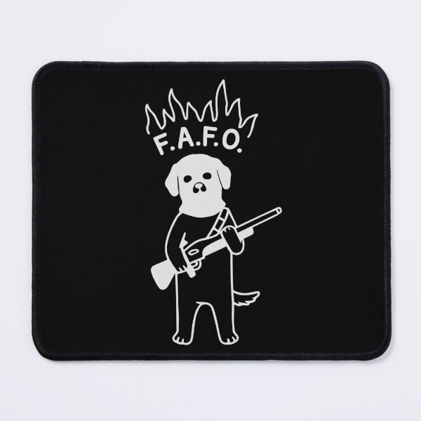 Item preview, FAFO Dog - offwhite print designed and sold by R-A Designs.