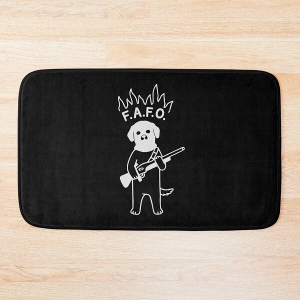 Item preview, FAFO Dog - offwhite print designed and sold by R-A Designs.