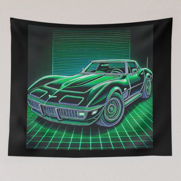 Item preview, retro concept car designed and sold by TEEJAMBOREE.