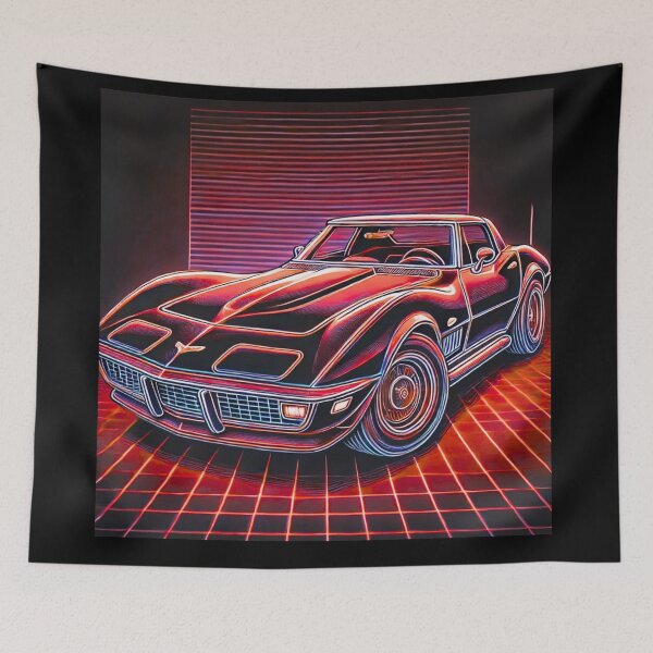 Item preview, retro concept car designed and sold by TEEJAMBOREE.