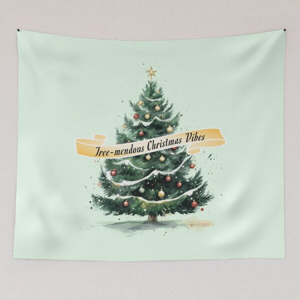 Item preview, Tree-mendous Christmas Vibes Funny Christmas designed and sold by Sachie's Studio.