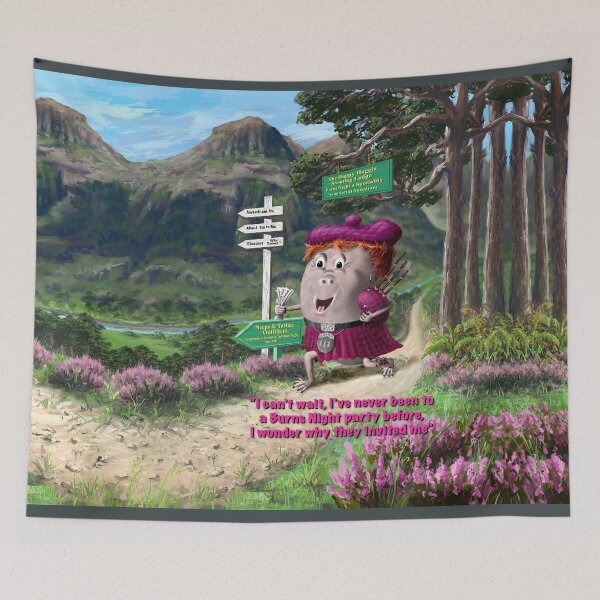 Item preview, The Happy Haggis - Whimsical take on Burns Night designed and sold by Lycanth.