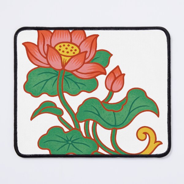 Item preview, Folk Art Lotus Botanical Illustration designed and sold by LaFabricaArt.