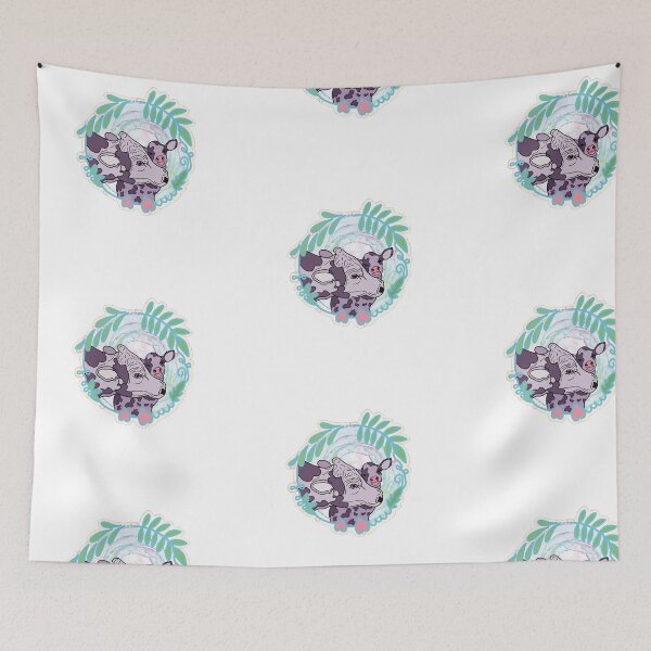 Item preview, Mama & her calf purple designed and sold by CEvansArt.