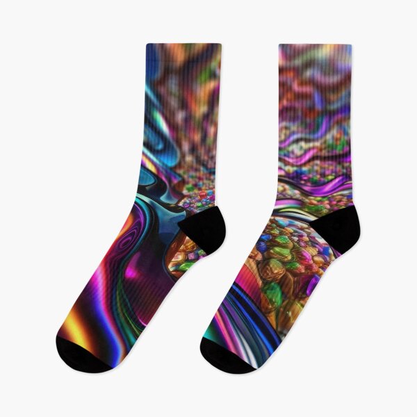 Item preview, Liquid Chrome Rainbow - Iridescent Fluid Art designed and sold by B-Russ-Stuff.
