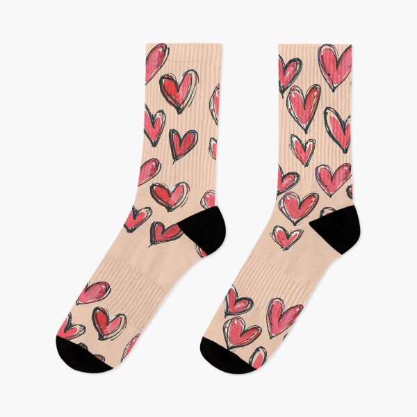 Item preview, Hand Drawn Heart Pattern designed and sold by yara.lahdo.