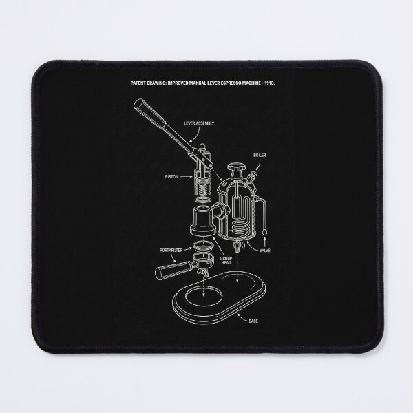 Item preview, Espresso Machine Exploded View - Technical Blueprint Schematic designed and sold by DraftGear.