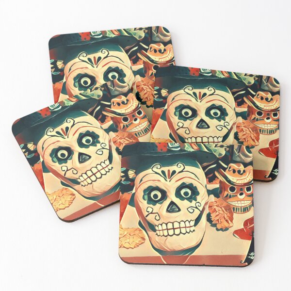 Item preview, Skeleton Face for Day of the Dead designed and sold by oh-bi-me.