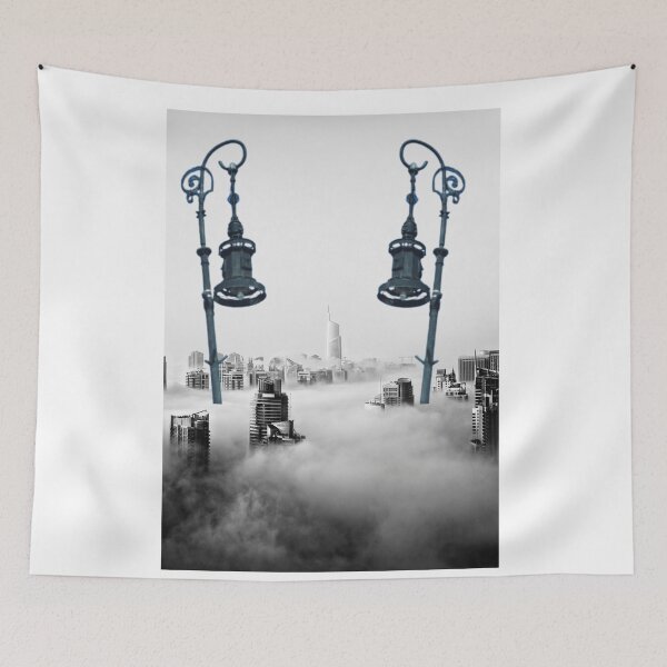 Item preview, Old street lamps over clouds designed and sold by No socks.