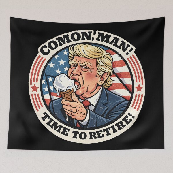 Item preview, Funny Trump Retirement Era Ice Cream Parody designed and sold by DrawHandArt.