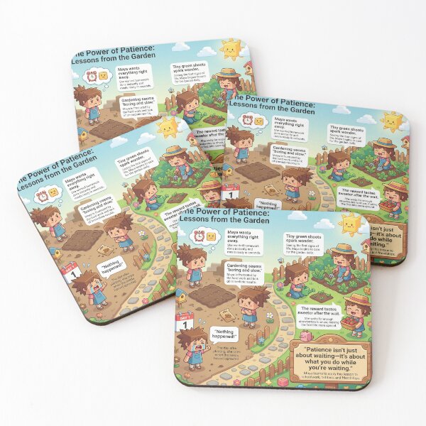 Item preview, The Power of Patience – Cute Gardening Life Lesson Infographic for Kids & Classrooms designed and sold by Dreamy Designs .