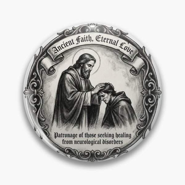 Item preview, Saint Valentine: The Healer of Terni Charcoal Portrait designed and sold by Thaivi Design.