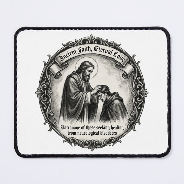 Item preview, Saint Valentine: The Healer of Terni Charcoal Portrait designed and sold by Thaivi Design.