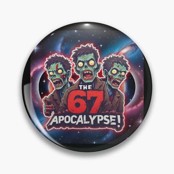 Item preview, Funny Absurd three space Zombie 67 6,7 Meme THE 67 APOCALYPSE!! designed and sold by Giulivo Store Graphic.