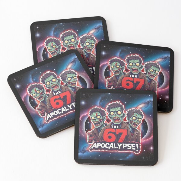Item preview, Funny Absurd three space Zombie 67 6,7 Meme THE 67 APOCALYPSE!! designed and sold by Giulivo Store Graphic.