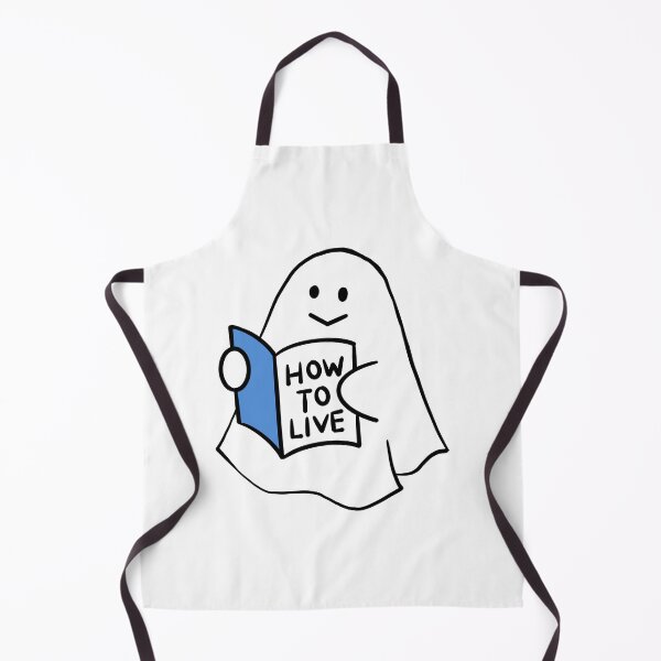 Item preview, Cute Ghost Reading How To Live Book designed and sold by ZenNal.