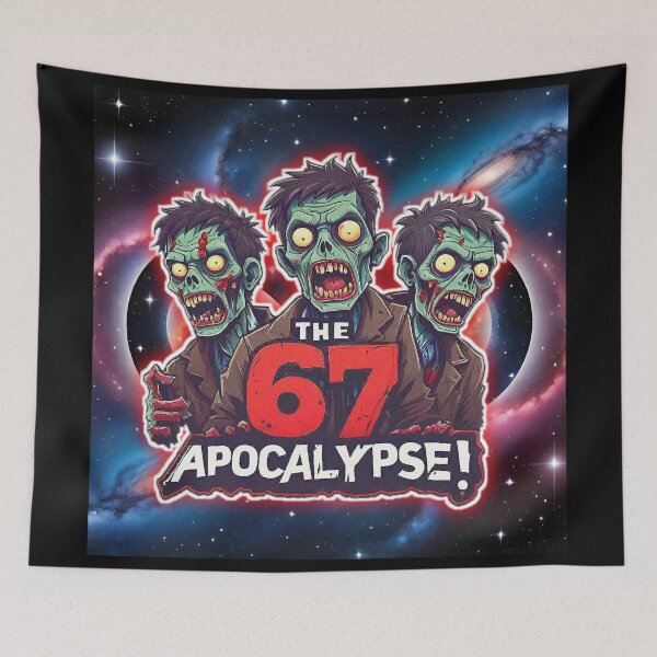 Item preview, Funny Absurd three space Zombie 67 6,7 Meme THE 67 APOCALYPSE!! designed and sold by Giulivo Store Graphic.
