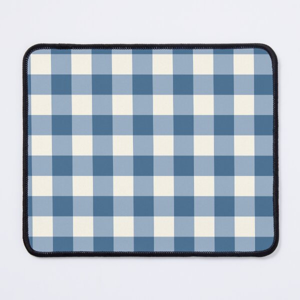 Item preview, Modern Cottage core Denim Buttermilk Gingham Pattern designed and sold by PVTCreations.
