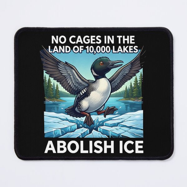 Item preview, Minnesota Rebel No Cages Minnesota Abolish ICE Cartoon Design designed and sold by Uglyandcute.