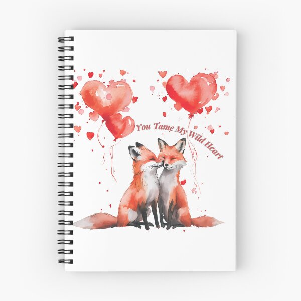 Item preview, Romantic Fox Couple Illustration – You Tame My Wild Heart designed and sold by Estnesti.