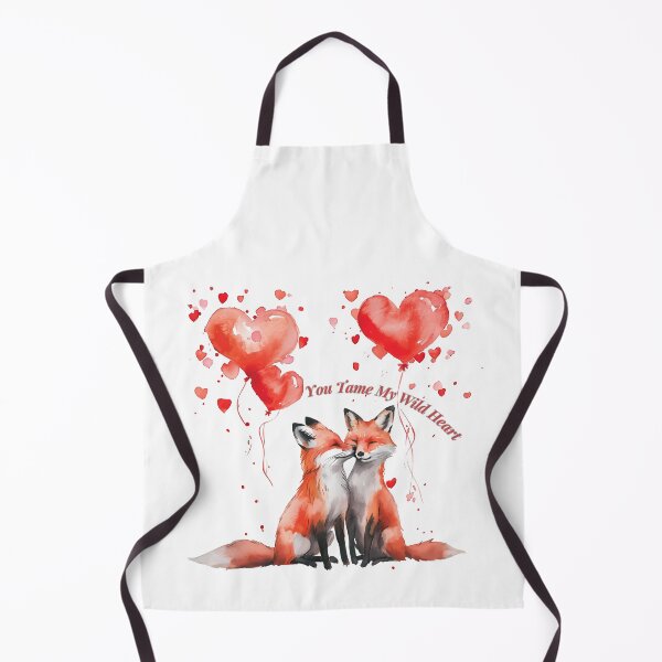 Item preview, Romantic Fox Couple Illustration – You Tame My Wild Heart designed and sold by Estnesti.