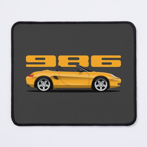 Item preview, Speed Yellow 986 Boxster classic illustration designed and sold by blackdogshop.