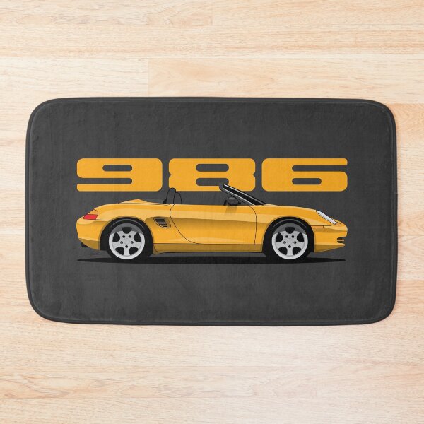 Item preview, Speed Yellow 986 Boxster classic illustration designed and sold by blackdogshop.