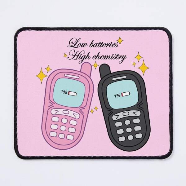 Item preview, Low batteries, high chemistry - Romantic phones designed and sold by lof-designs.
