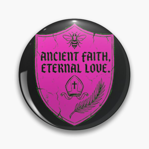 Item preview, Saint Valentine Shield: Bishop of Terni Heraldic Charcoal Art designed and sold by Thaivi Design.