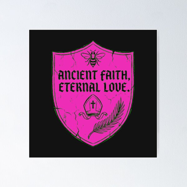 Item preview, Saint Valentine Shield: Bishop of Terni Heraldic Charcoal Art designed and sold by Thaivi Design.