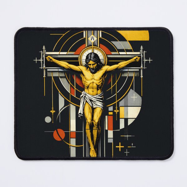 Item preview, Crucified King (Bauhaus Sacred Icon) designed and sold by Sanctum Icons.