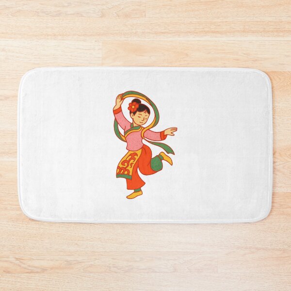 Item preview, Chinese Folk Art Ribbon Dancer designed and sold by LaFabricaArt.