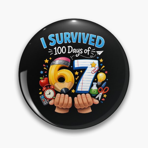 Item preview, I Survived 100 Days Of School 67 Student Teacher designed and sold by Nocturnal-Vines.