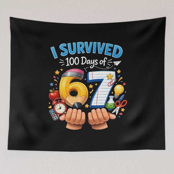 Item preview, I Survived 100 Days Of School 67 Student Teacher designed and sold by Nocturnal-Vines.