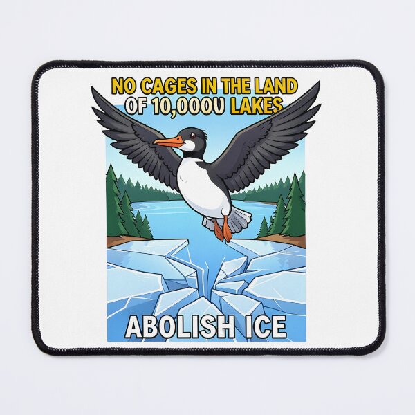 Item preview, Minnesota Rebel No Cages Minnesota Abolish ICE Cartoon Design designed and sold by Uglyandcute.