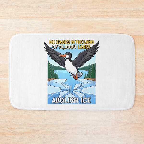 Item preview, Minnesota Rebel No Cages Minnesota Abolish ICE Cartoon Design designed and sold by Uglyandcute.