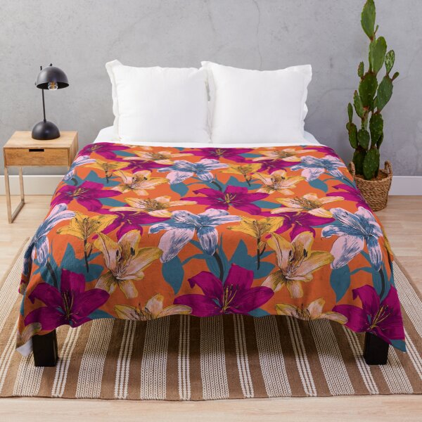 Item preview, Delicate Lilies Flower - Flower Garden Pattern - Birthday Gifts For Boyfriend designed and sold by RoyalStarsPatts.