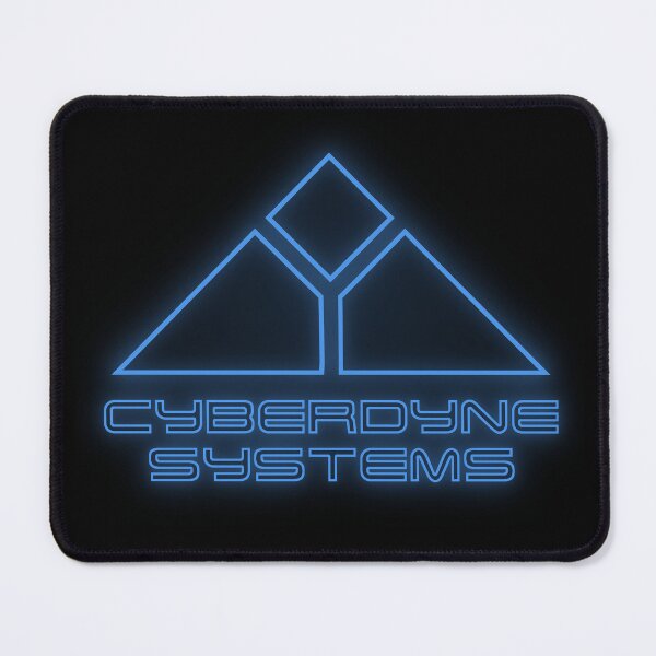 Item preview, Terminator Cyberdyne Systems 80s Blue Neon Logo designed and sold by Power Up Prints.