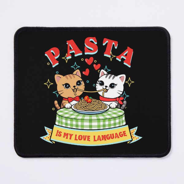 Item preview, Pasta is my love language cats and spaghetti designed and sold by Shedronpanda.