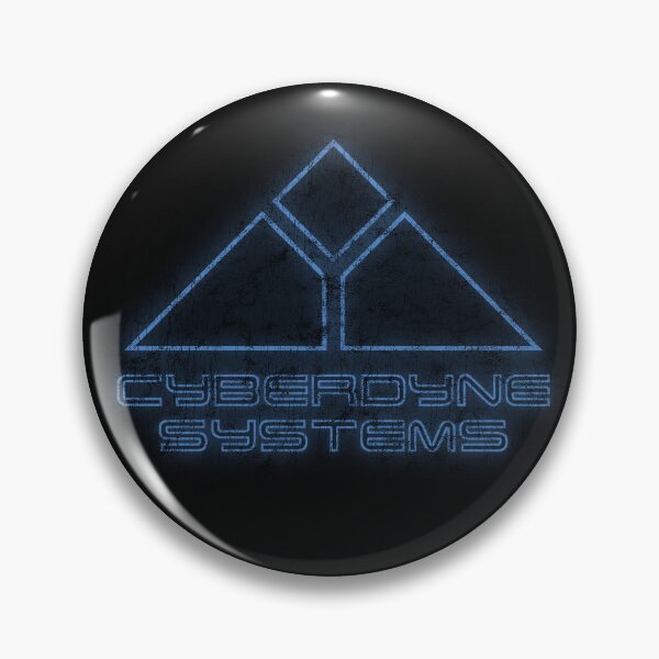 Item preview, Terminator Cyberdyne Systems 80s Blue Neon Logo Distressed designed and sold by Power Up Prints.