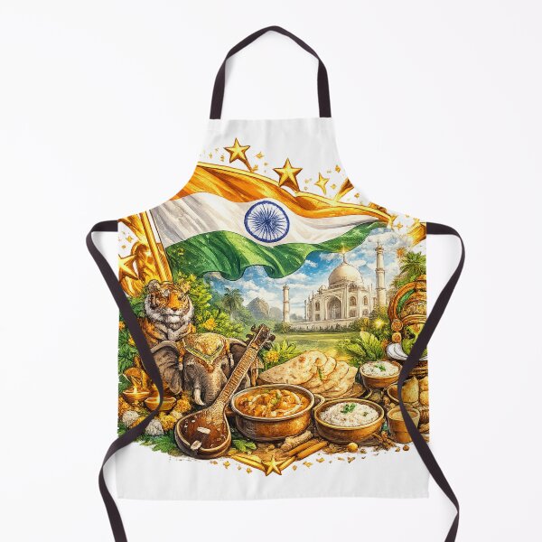Item preview, Indian Culture Logo – Premium National Art with Gold Stars designed and sold by K2M.