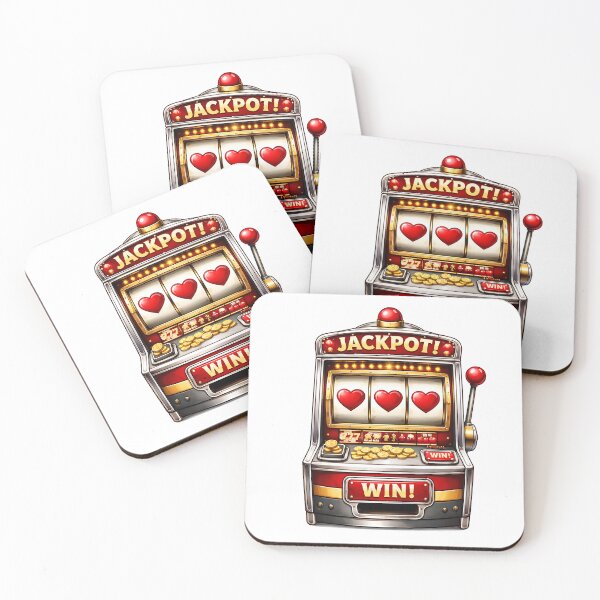Item preview, Triple Hearts Jackpot – Vintage Casino Art designed and sold by PIXEL POP DESIGNS - Beyond the Norm!.