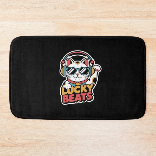 Item preview, Cool Retro Maneki Neko DJ Beats Headphones designed and sold by Vintage Shapes.