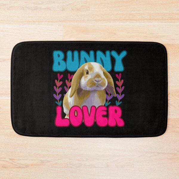 Item preview, Bunny Lover Bright Lop Bunny with Heart Sprigs designed and sold by UUniqueIImprint.