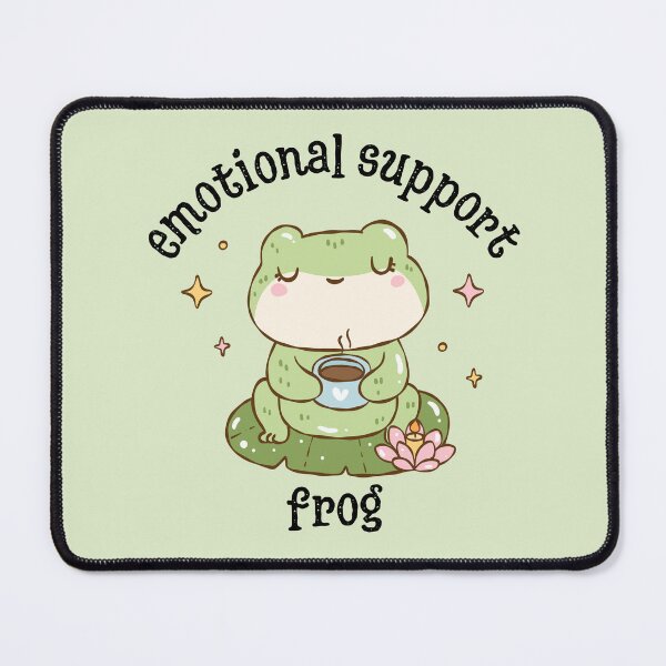Item preview, Emotional Support Frog designed and sold by CozyCrafts04.