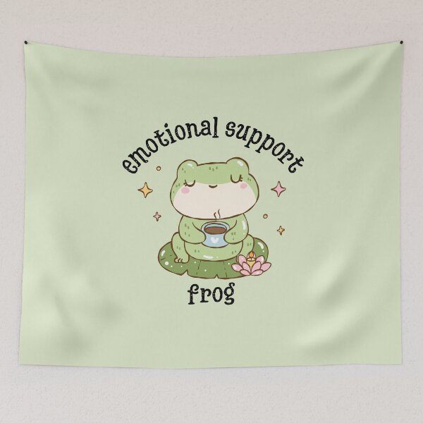 Item preview, Emotional Support Frog designed and sold by CozyCrafts04.