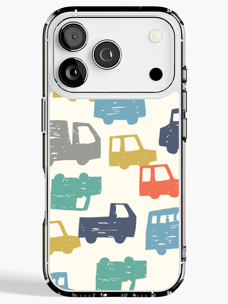 Thumbnail 1 of 5, iPhone Case, Colorful Mini Car Parade Pattern designed and sold by OHU-studio.