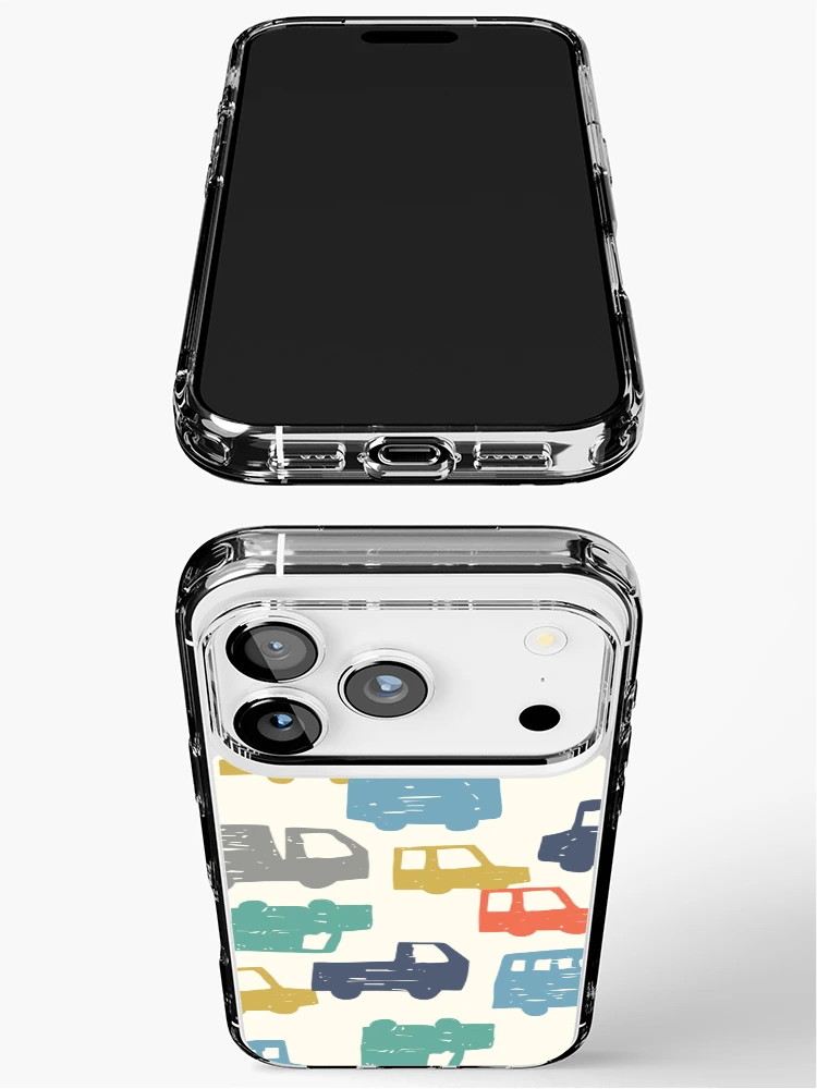 Thumbnail 3 of 5, iPhone Case, Colorful Mini Car Parade Pattern designed and sold by OHU-studio.